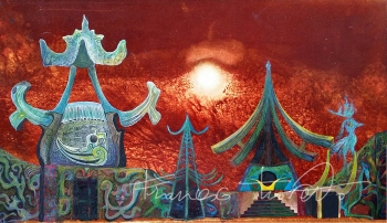 Bozzetto scenografico per Turandot di Puccini 2